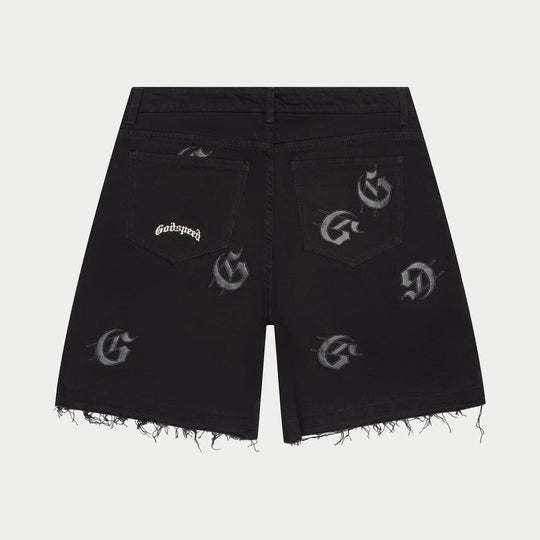 Godspeed Infinity Denim Shorts Black