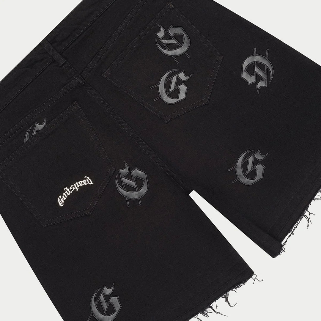Godspeed Infinity Denim Shorts Black