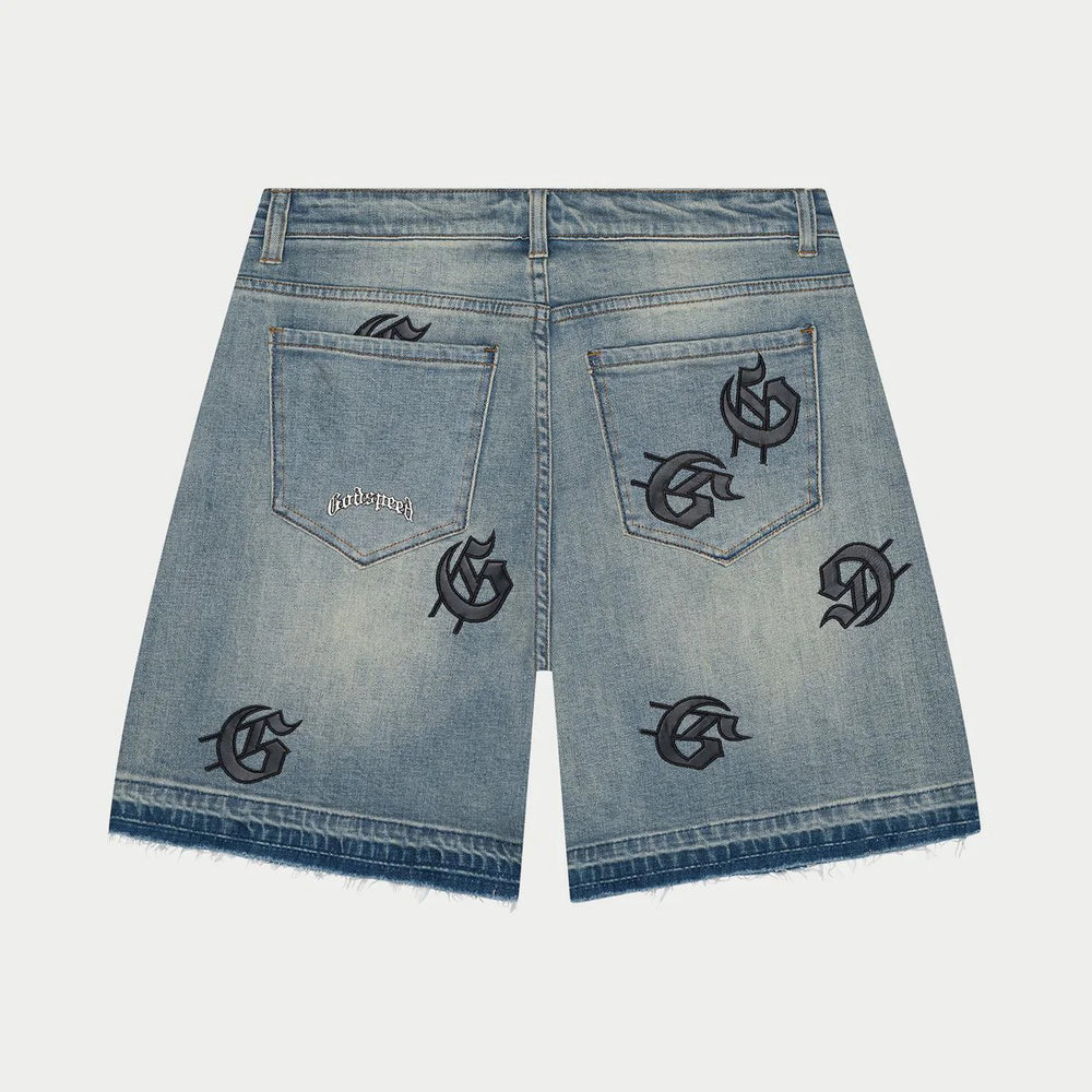 Godspeed Infinity Denim Shorts Blue
