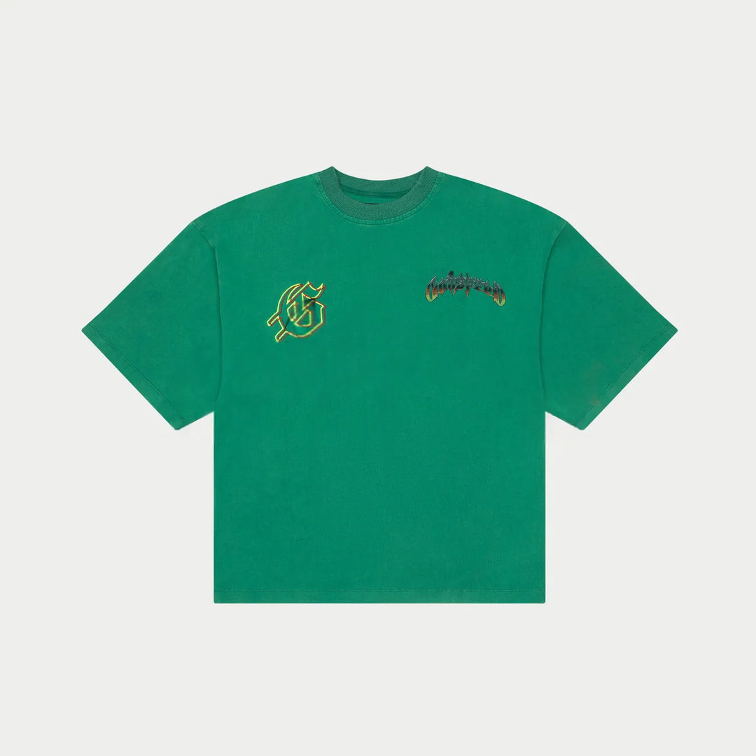 GODSPEED BIKER NATION TEE SHAMROCK GREEN