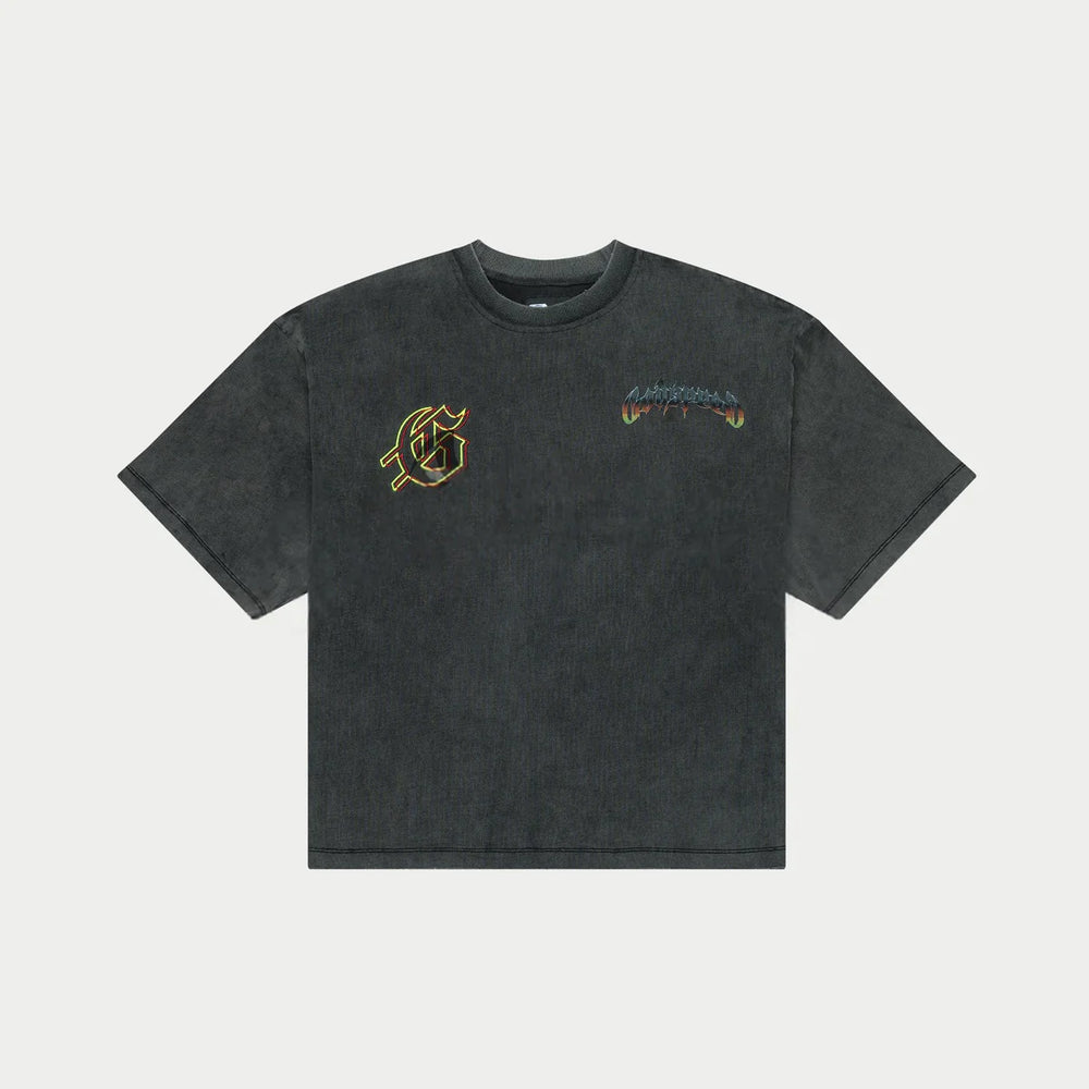 GODSPEED BIKER NATION TEE BLACK WASH