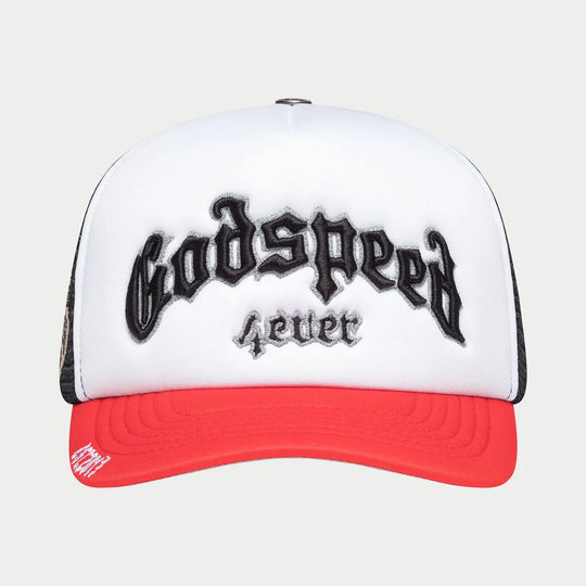 GODSPEED GS FOREVER FOAM TRUCKER HAT BLACK/RED