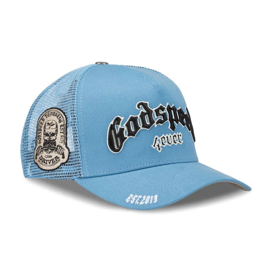 GODSPEED FOREVER TRUCKER HAT BABY BLUE