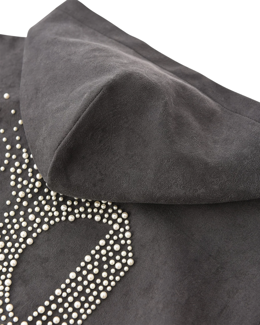 Birth of a Royal Child Cashew Blossom Pearl Zipper Hoodie