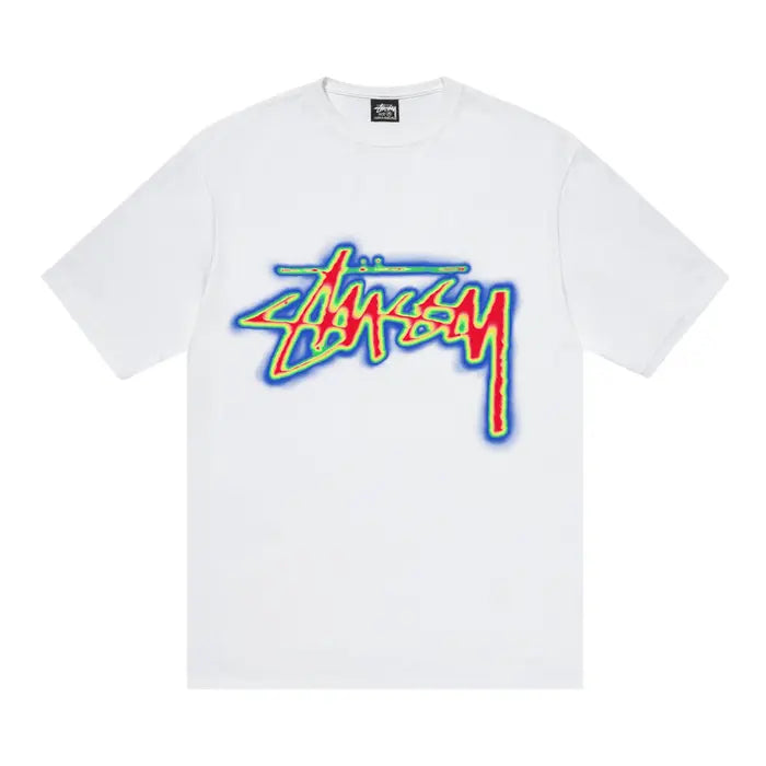 Stussy Thermal Stock Tee White