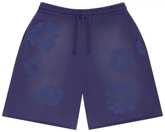 Denim Tears Mono Cotton Wreath Sweat Shorts Washed Blue
