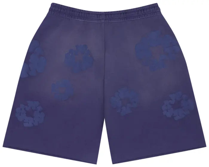 Denim Tears Mono Cotton Wreath Sweat Shorts Washed Blue
