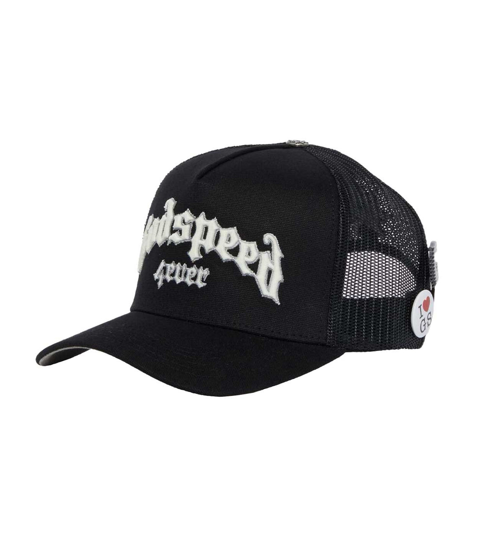 GODSPEED FOREVER TRUCKER HAT BLACK/WHITE