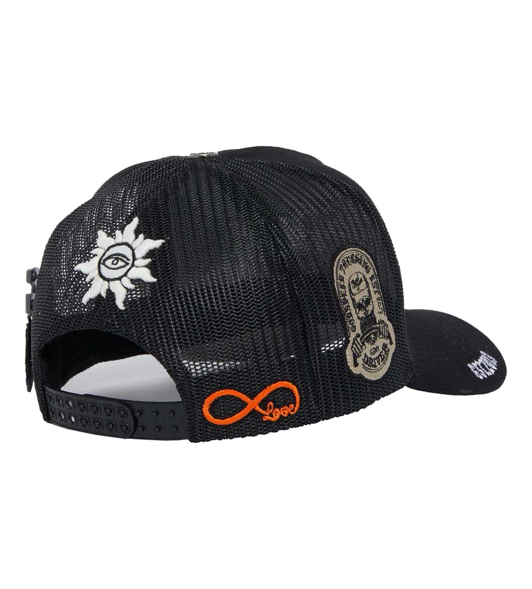 GODSPEED FOREVER TRUCKER HAT BLACK/WHITE