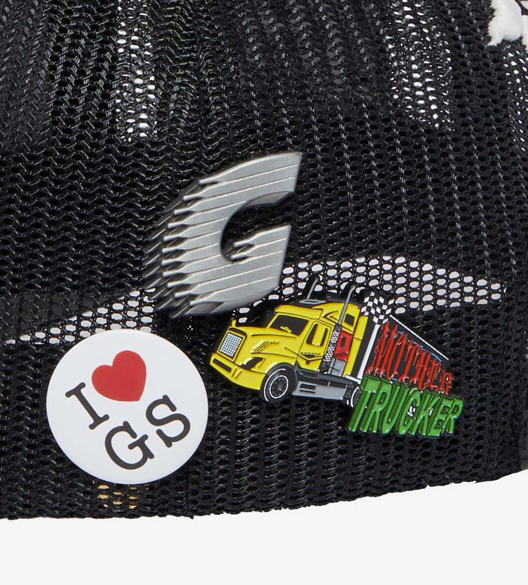 GODSPEED FOREVER TRUCKER HAT BLACK/WHITE