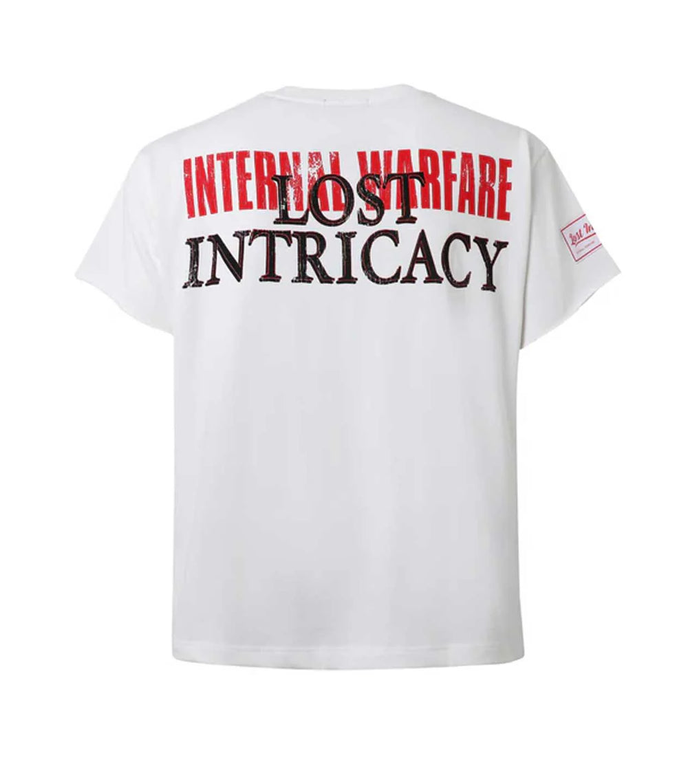 LOST INTRICACY FRONT PAGE MAG TEE WHITE