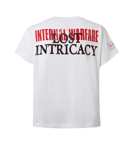 LOST INTRICACY FRONT PAGE MAG TEE WHITE