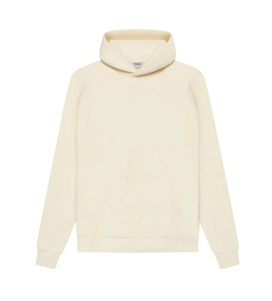 ESSENTIALS CREAM BACK LOGO HOODIE