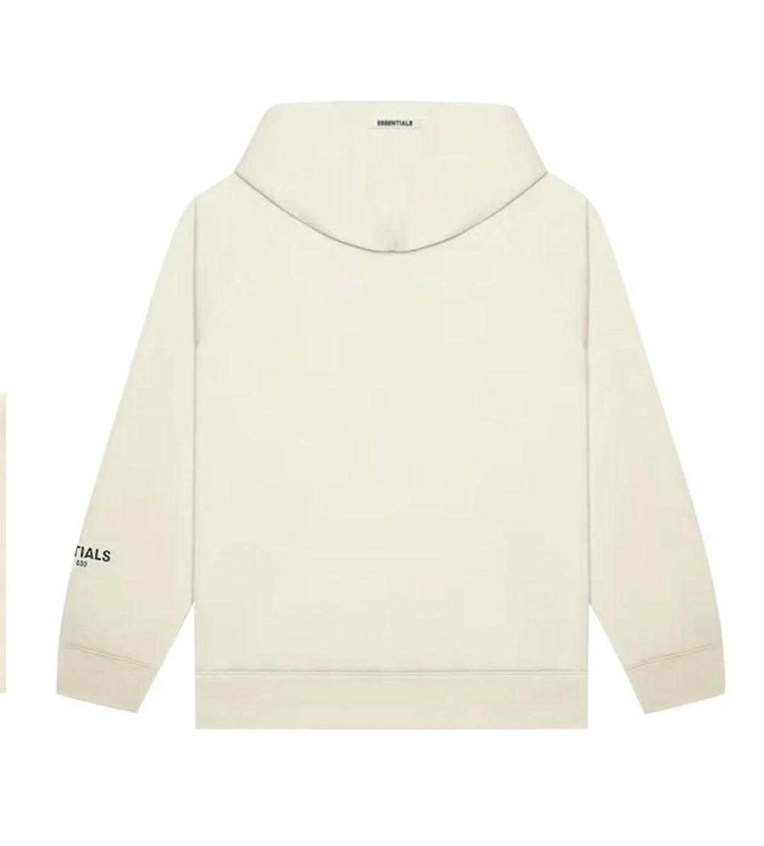 ESSENTIALS CREAM FRONT LOGO HOODIE