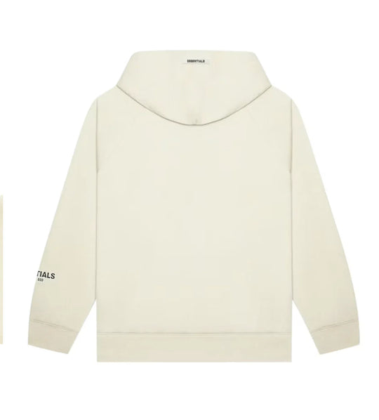 ESSENTIALS CREAM FRONT LOGO HOODIE