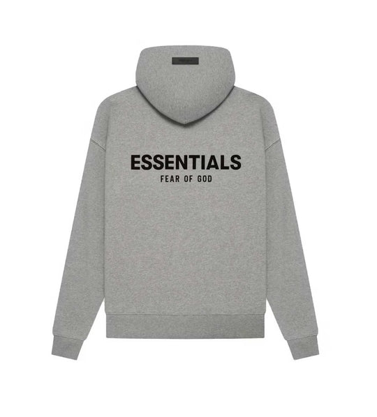 ESSENTIALS DARK OATMEAL HOODIE