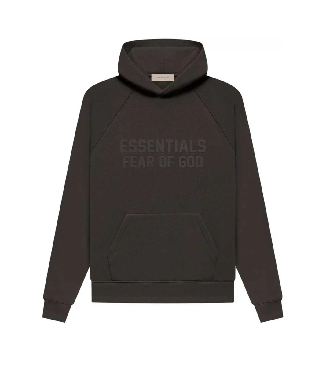 ESSENTIALS OFF BLACK HOODIE