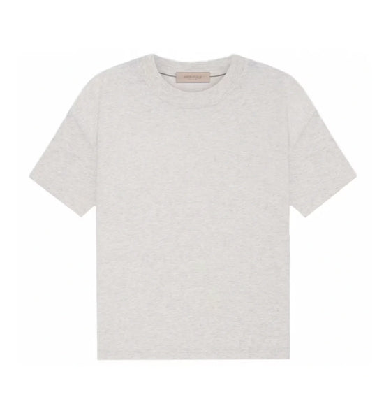 ESSENTIALS OATMEAL BACK LOGO TEE