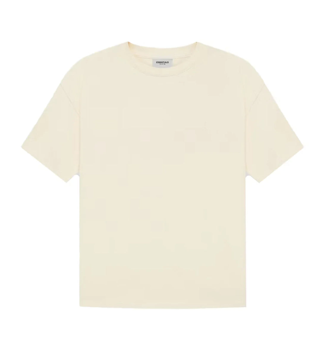 ESSENTIALS CREAM BACK LOGO TEE