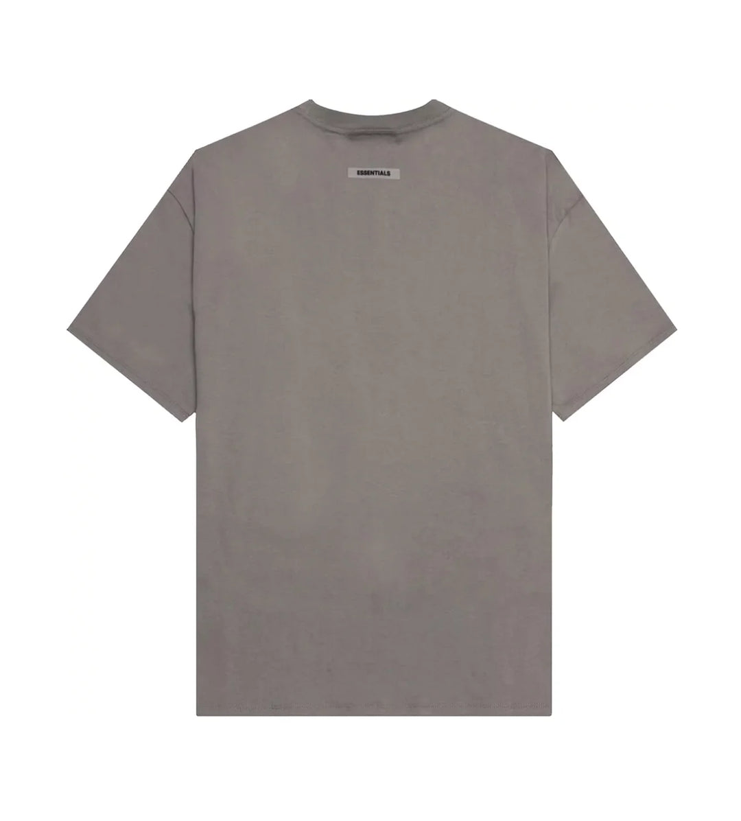 ESSENTIALS TAUPE FRONT LOGO TEE