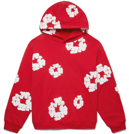 Denim Tears Cotton Wreath Hoodie Red