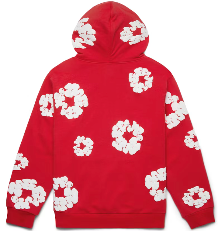 Denim Tears Cotton Wreath Hoodie Red