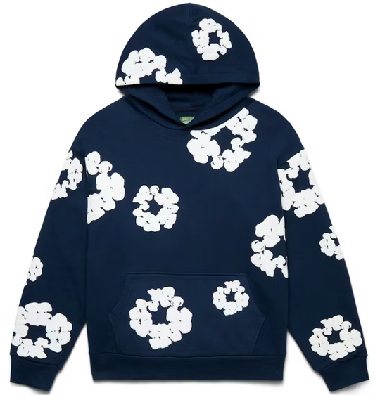 Denim Tears Cotton Wreath Hoodie Navy