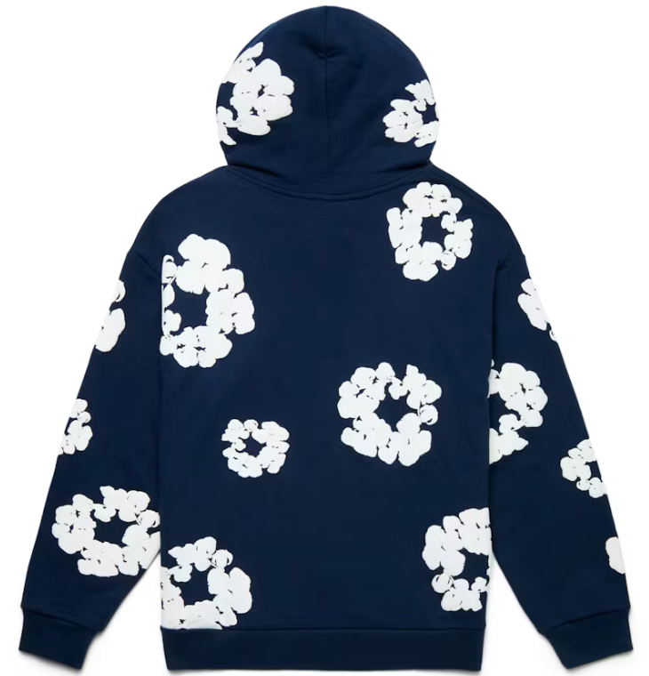 Denim Tears Cotton Wreath Hoodie Navy