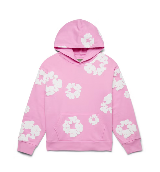 Denim Tears Pink Cotton Wreath Hoodie