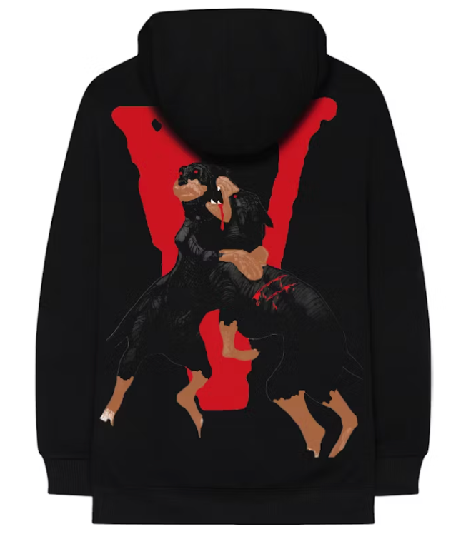 Vlone City Morgue Dog Black Hoodie