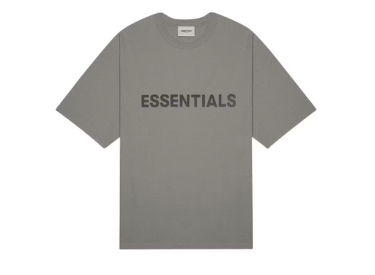 Essentials Charcoal Front Logo Tee