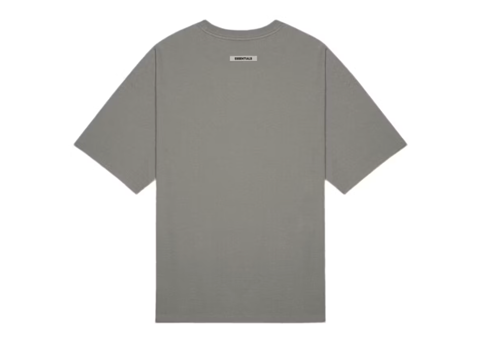 Essentials Charcoal Front Logo Tee