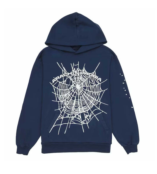 SP5DER ARACH NY PHOBIA HOODIE NAVY