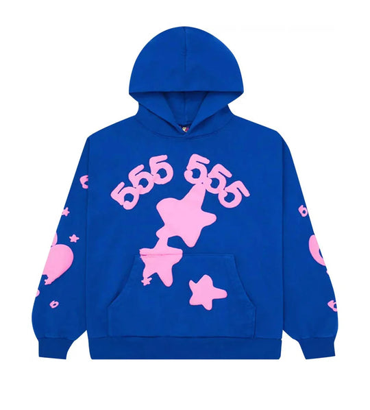 SP5DER BELUGA HOODIE BLUE/PINK