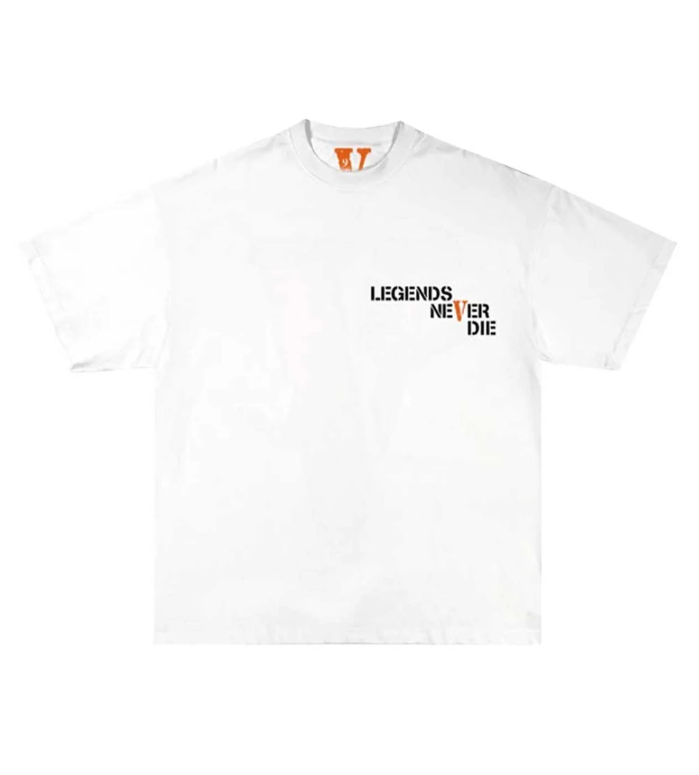 Vlone Juice WRLD Butterfly White Tee