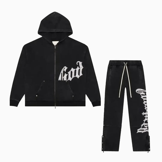 GODSPEED OG Logo Sweatsuit V1 (Black/Silver)