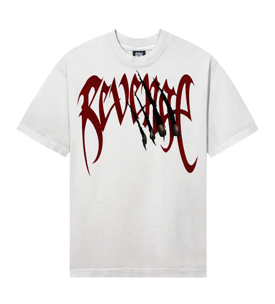 REVENGE ARCH LOGO CLAW CEMENT/RED TEE