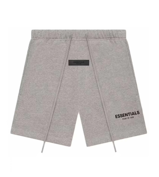 ESSENTIALS DARK OATMEAL SHORTS