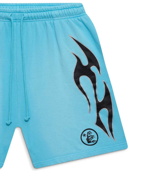 HELLSTAR BLUE FLAME SWEAT SHORTS