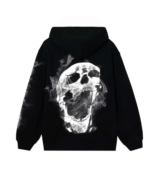 REVENGE SMOKE LIGHTNING HOODIE BLACK