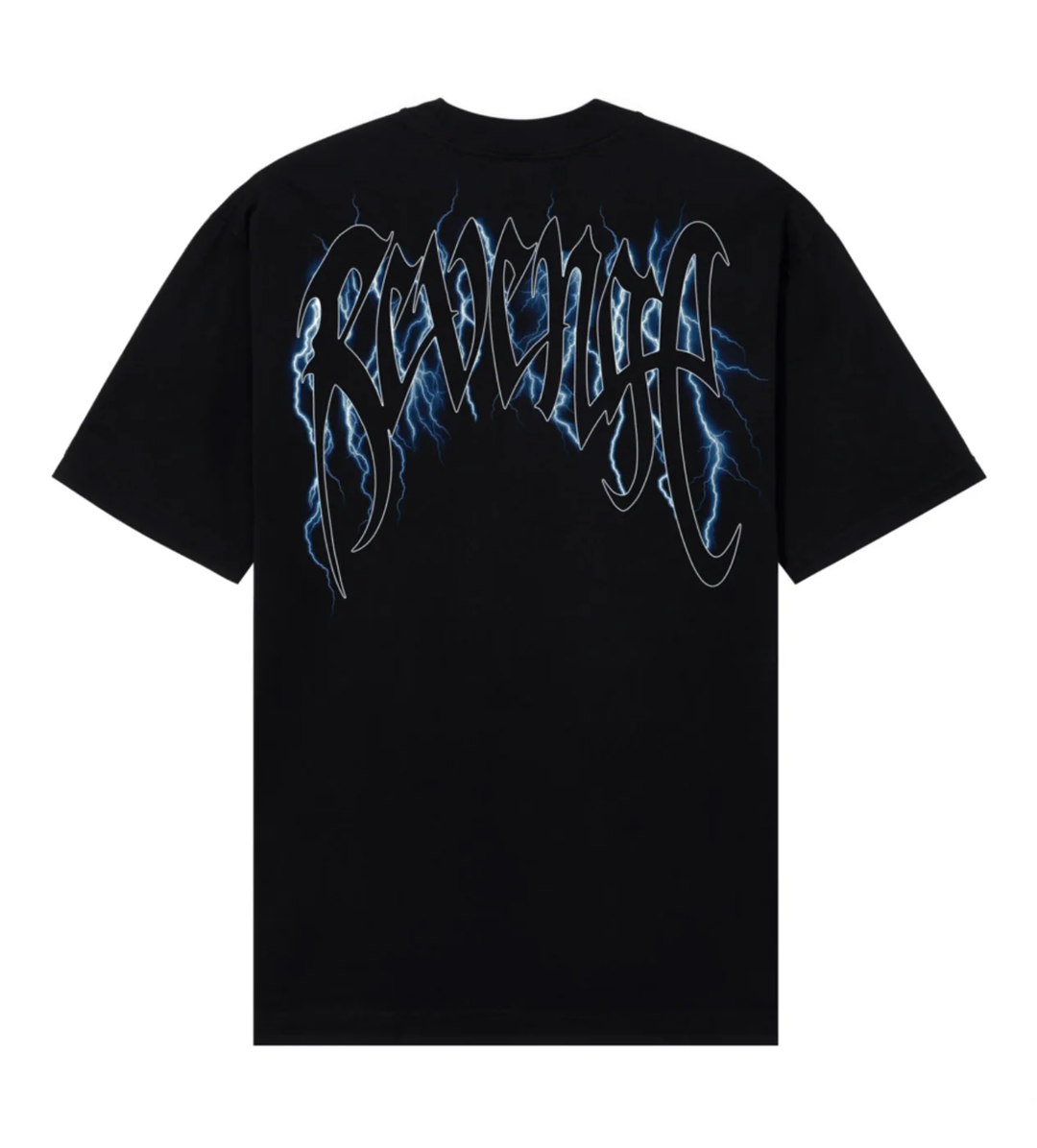 REVENGE BLUE LIGHTING ARCH LOGO TEE