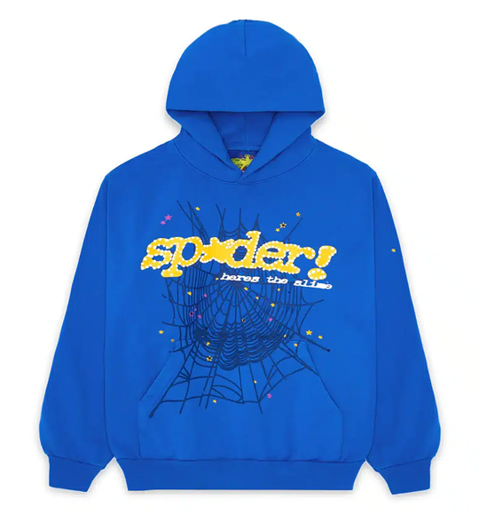 SP5DER TC BLUE WEB HOODIE