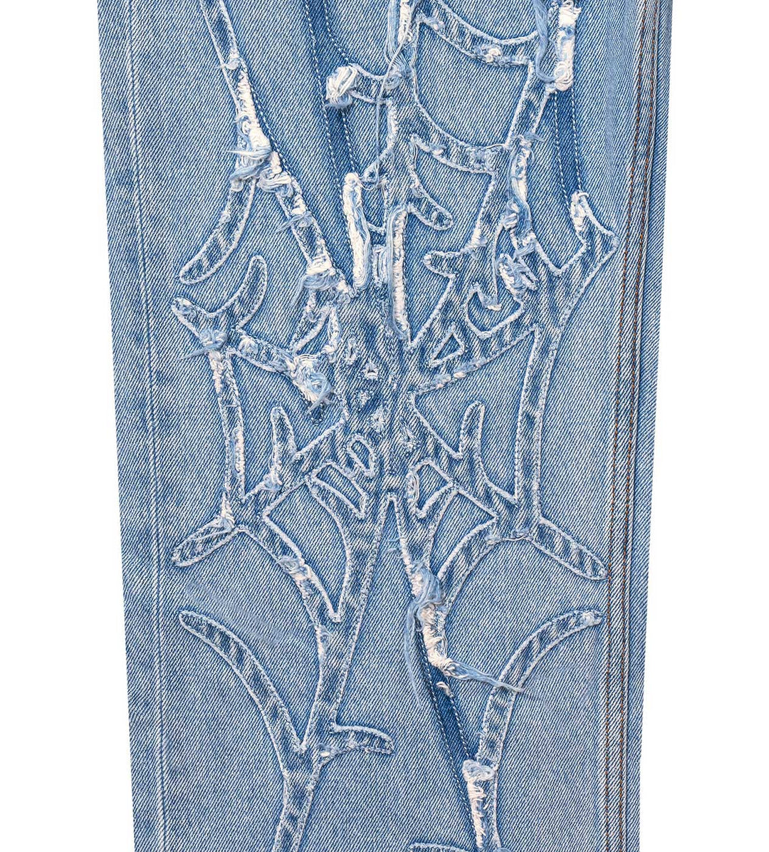 REVENGE SPIDER WEB DENIM PANT INDIGO