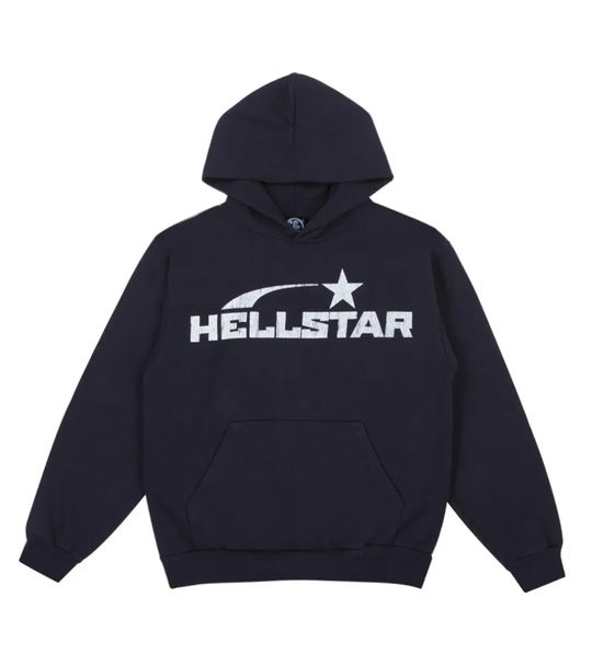 HELLSTAR STUDIOS BASIC LOGO HOODIE FADED BLACK