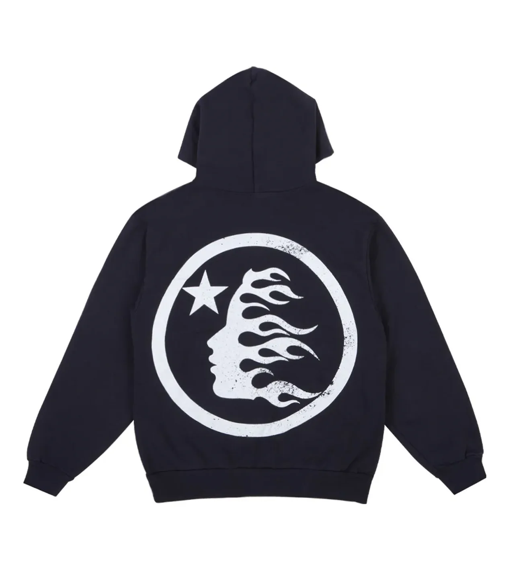 HELLSTAR STUDIOS BASIC LOGO HOODIE FADED BLACK