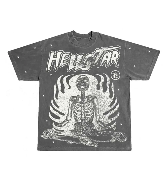 HELLSTAR STUDIOS INNER PEACE TEE GREY