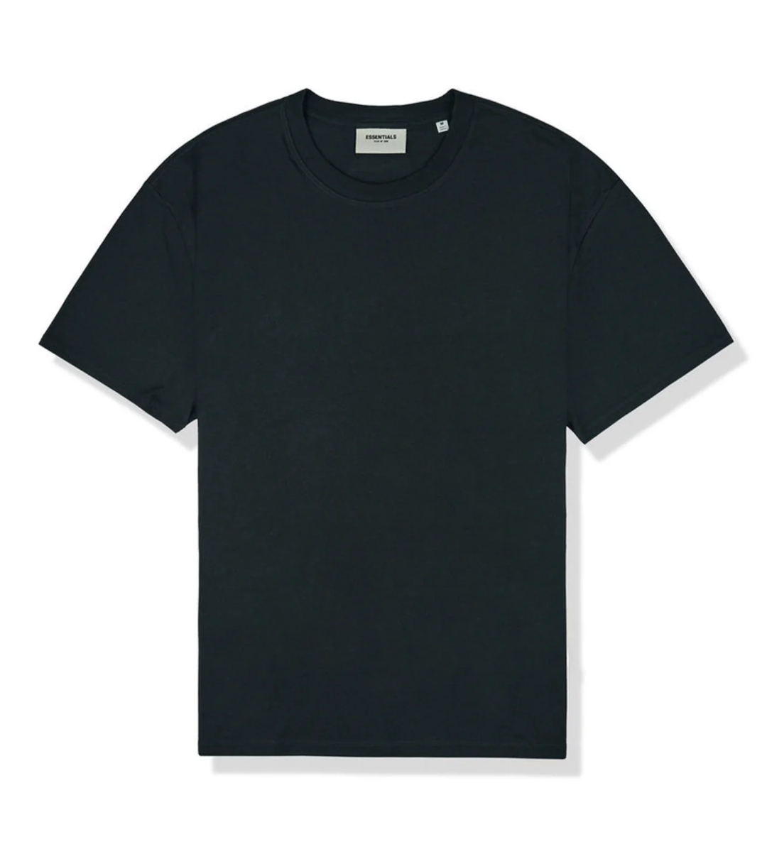 Essentials Black Back Logo Tee