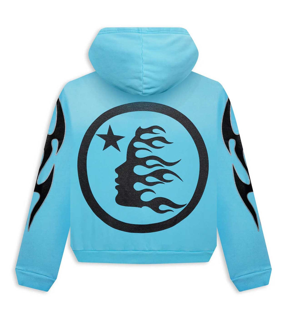 HELLSTAR STUDIOS ZIP UP HOODIE BLUE