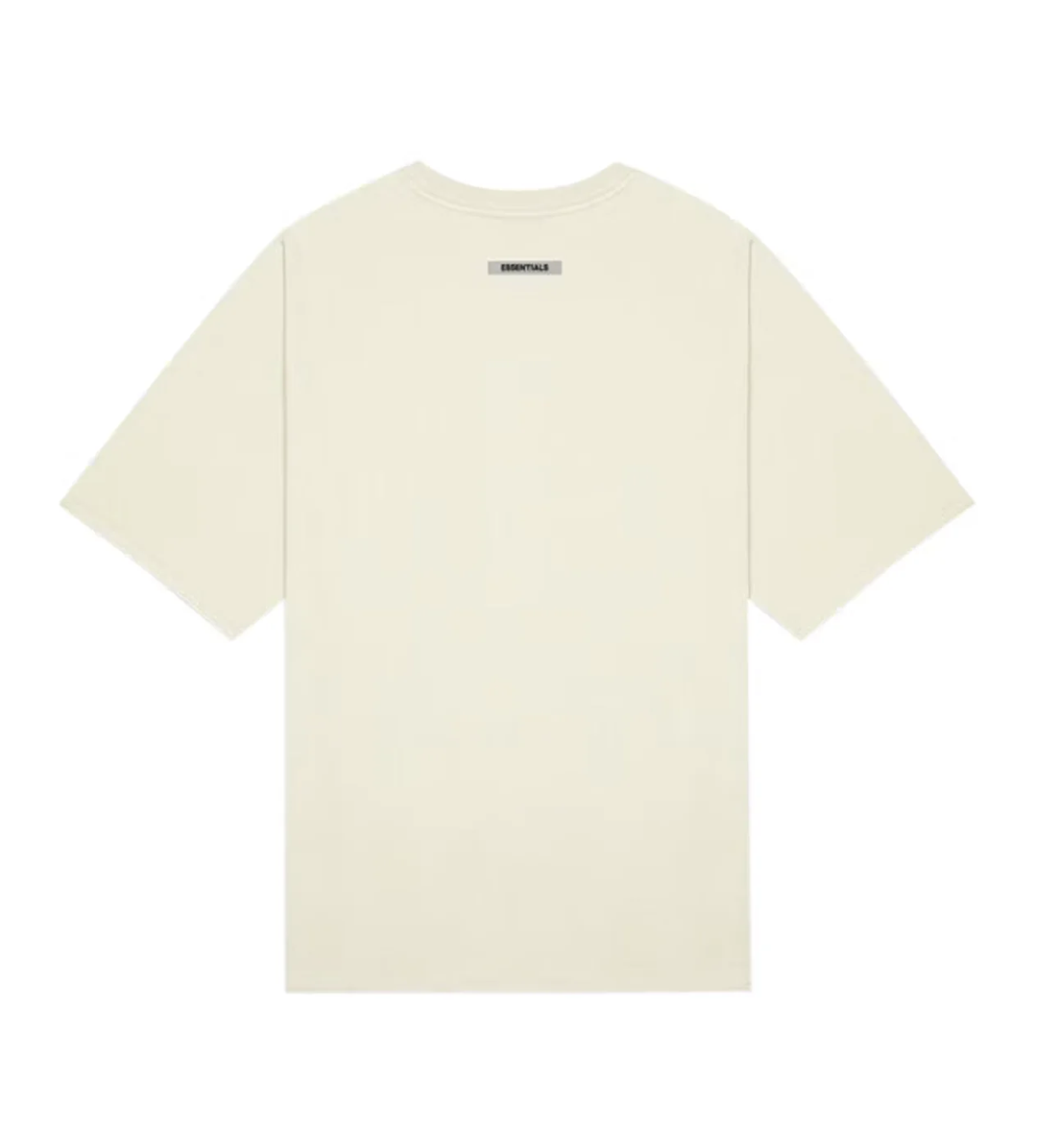 Essentials Cream Front Logo Tee