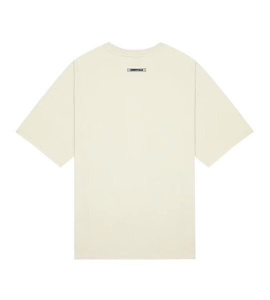 Essentials Cream Front Logo Tee